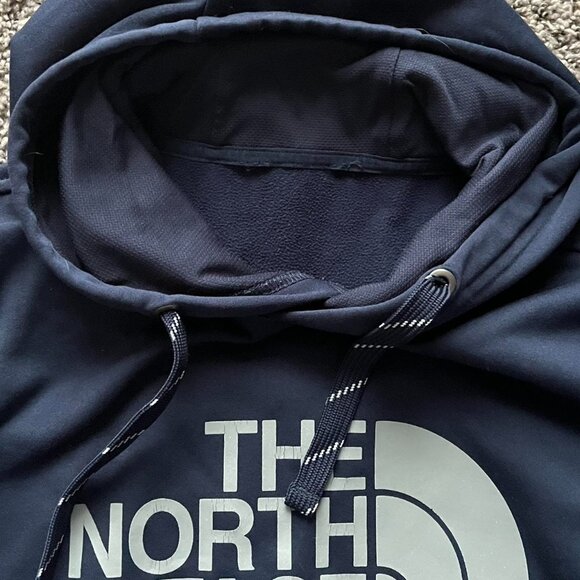 North Face Navy Hoodie Mens Medium Insulated Winter Outdoor Hoodie - Picture 2 of 8